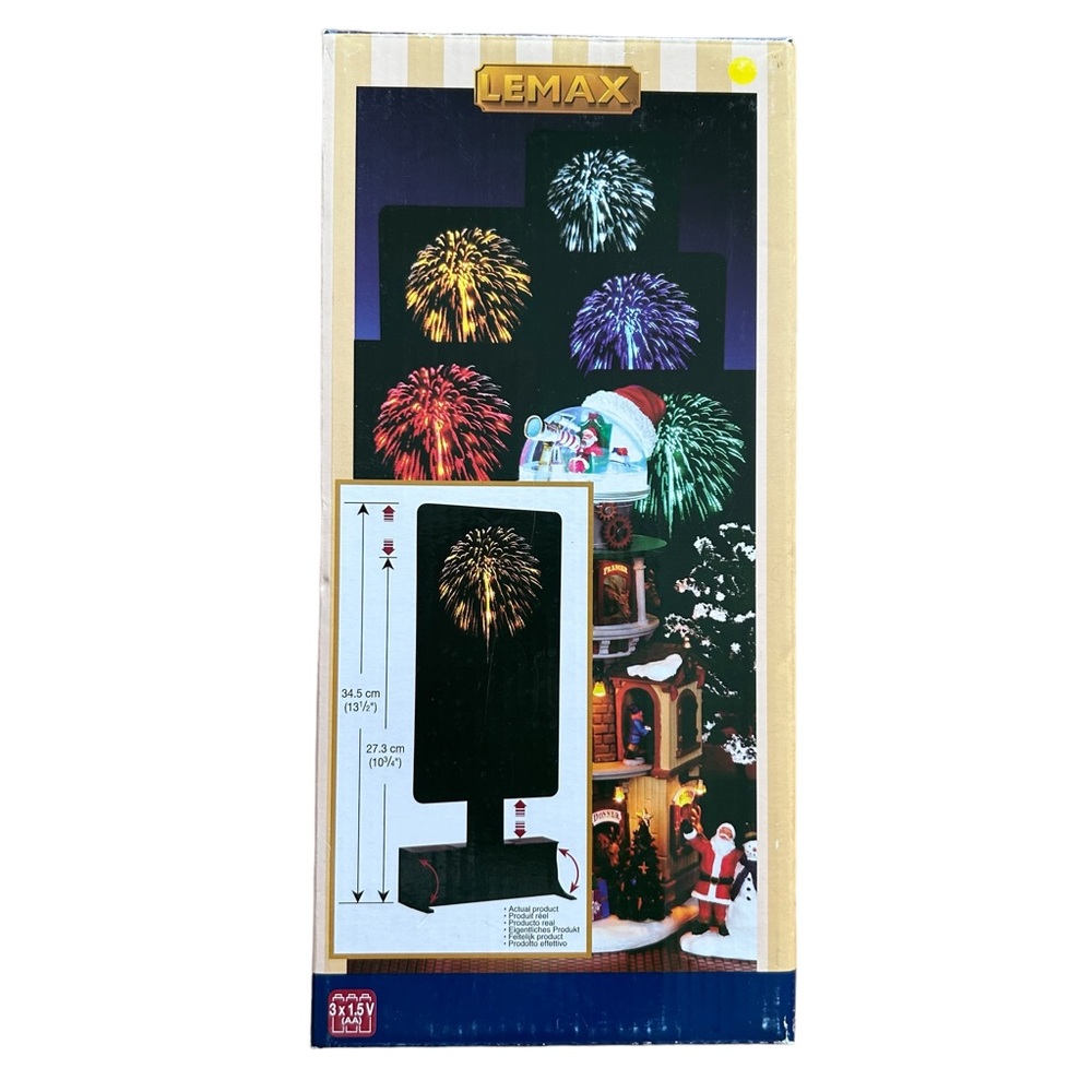 Lemax Yellow Fireworks Halloween Christmas